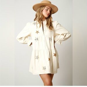 Fantastic Fawn star dress sz small